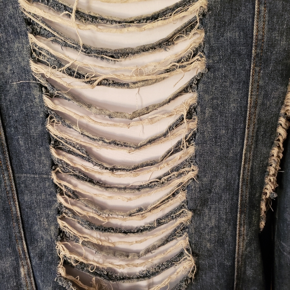 Thrill Deconstructed Jeans Jacket - image 4